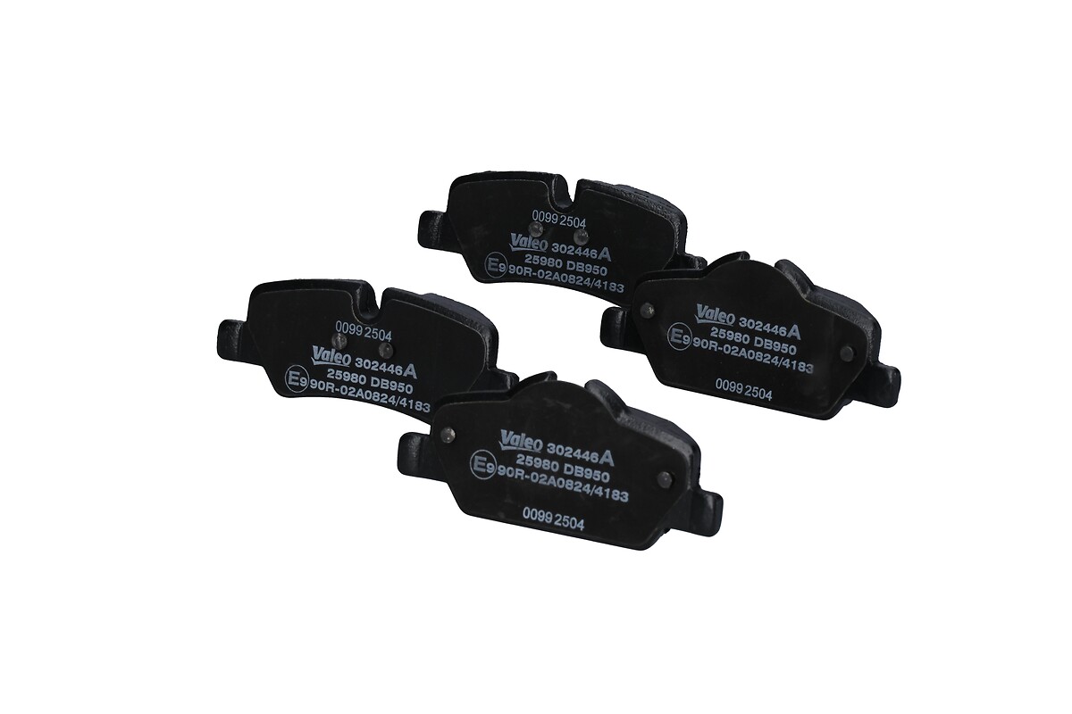 Jeu de 4 plaquettes de frein VALEO ref. 302446A